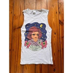 Handmade T-Shirt Tank Top XXS Sleeveless Scully X-Files “Unimpressed”